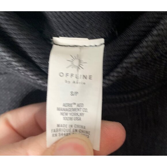 AERIE OFFLINE Charcoal Gray Big Chill High-Waist Seamless Women's Leggings Small - Picture 6 of 9